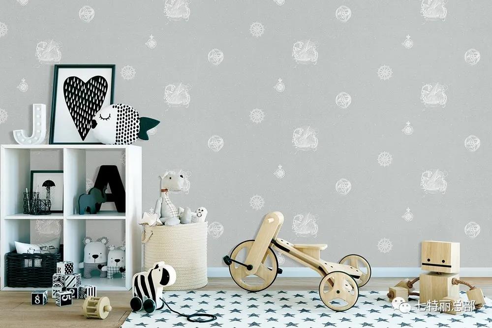 七特麗卡通墻布-C23-020