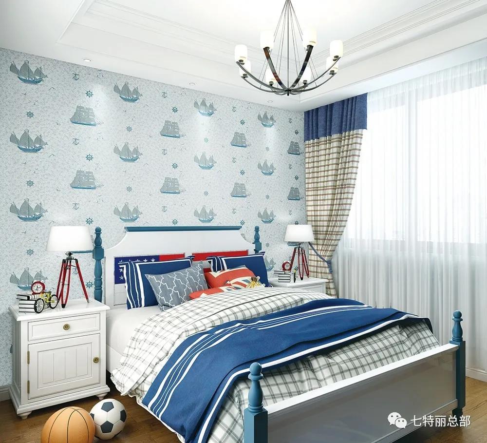 七特麗卡通墻布-C23-030